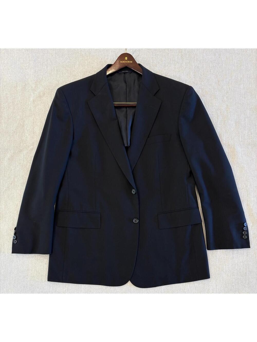 Brooks Brothers BrooksCool Black Noir Blazer Jacket 43R Men’s Lined